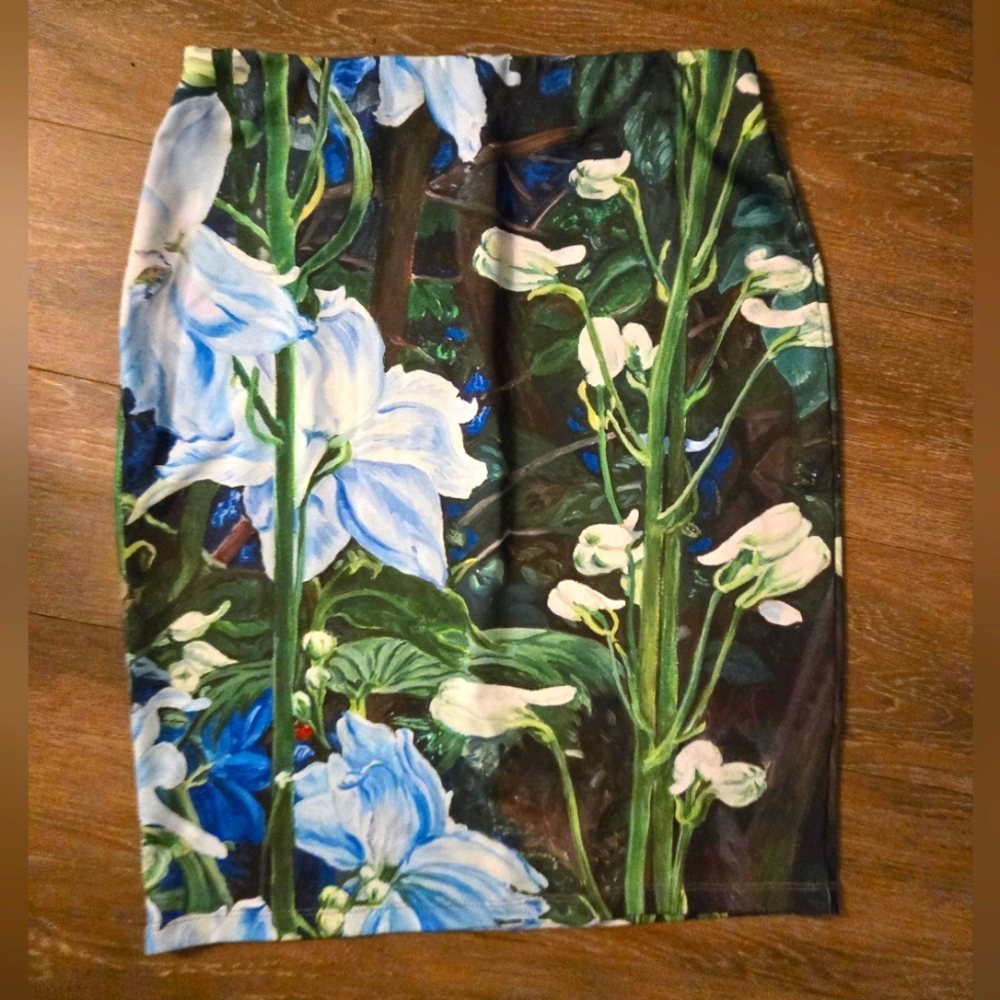 ✨️HOST PICK✨️ 🇨🇦 Made in Montreal NWOT Le Galeriste Floral StretchPencil Skirt